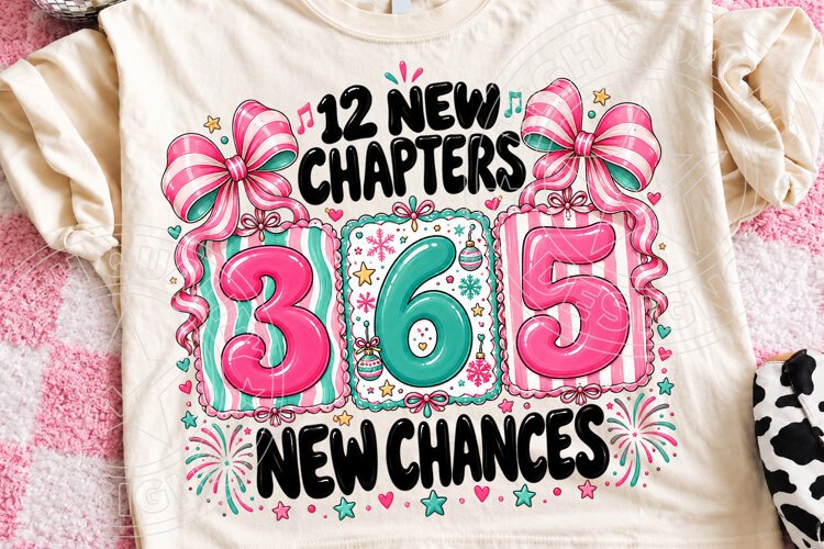 12 New Chapters 365 New Chances PNG example image 1