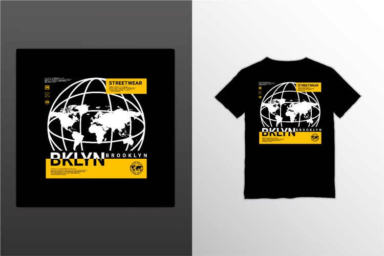 Brooklyn writing design, suitable for screen printing