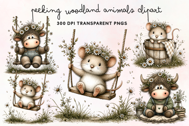 Woodland Animals Clipart Image 4