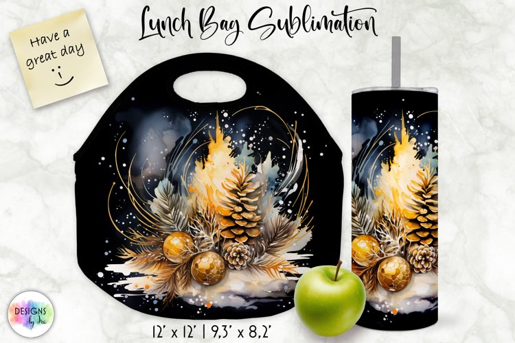 Christmas Lunch Bug Sublimation | Christmas Decor Tumbler example image 1