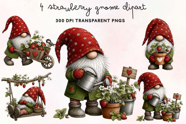 Cute Gnome Clipart Image 3