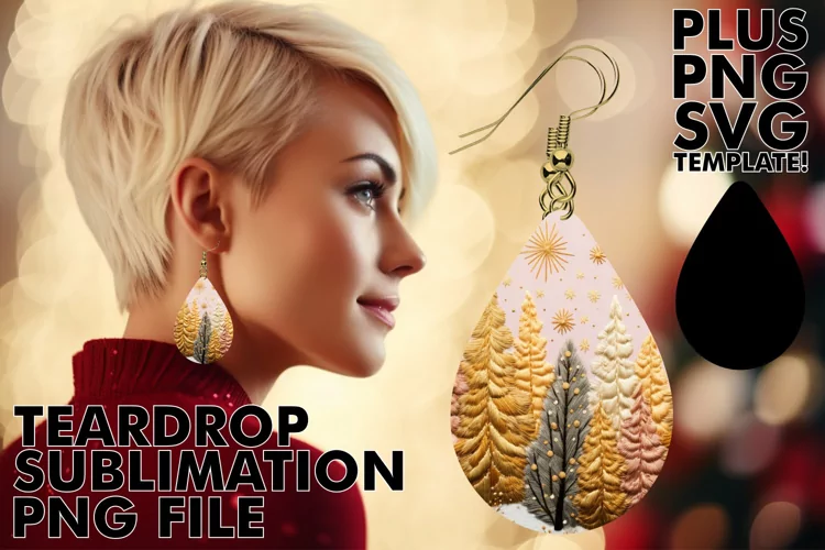 Holiday Sparkle: 3D Embroidered Earrings