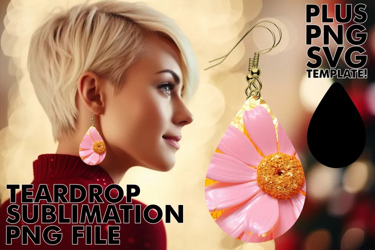Elegant 3D Teardrop Earrings: Print Delights