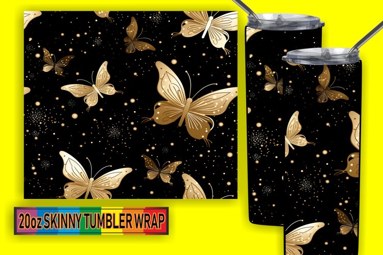 Sleek and Shiny: Sublimation Tumbler Wrap Design