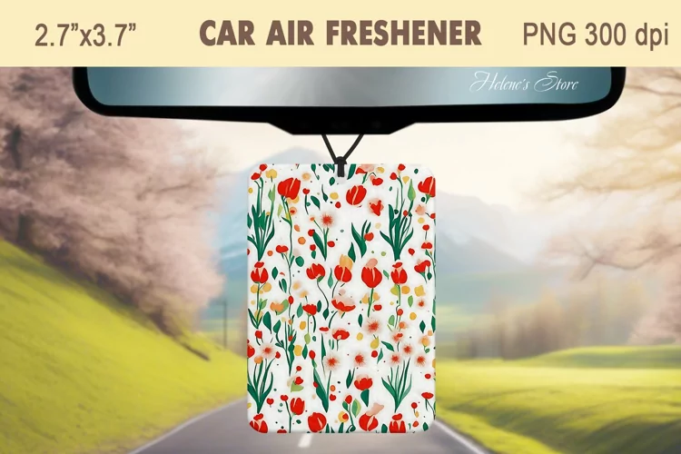 Spring Flowers Air Freshener Car|Car air freshin sublimating