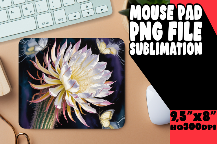 ENCHANTED mouse PAD Fun Sublimation, Flowers