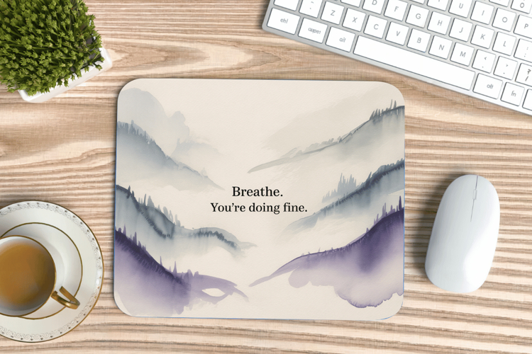 Inspirational Quotes Mouse Pad, Motivational PNG Sublimation