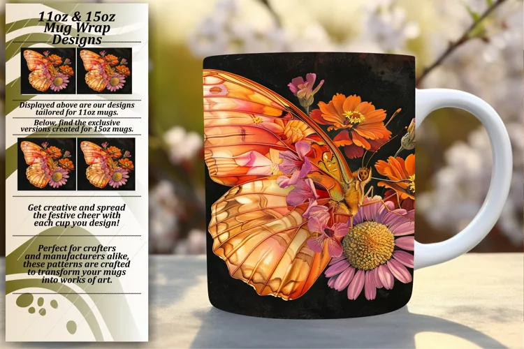 Springtime Symphony: Butterfly Mug Lineup - 11oz & 15oz
