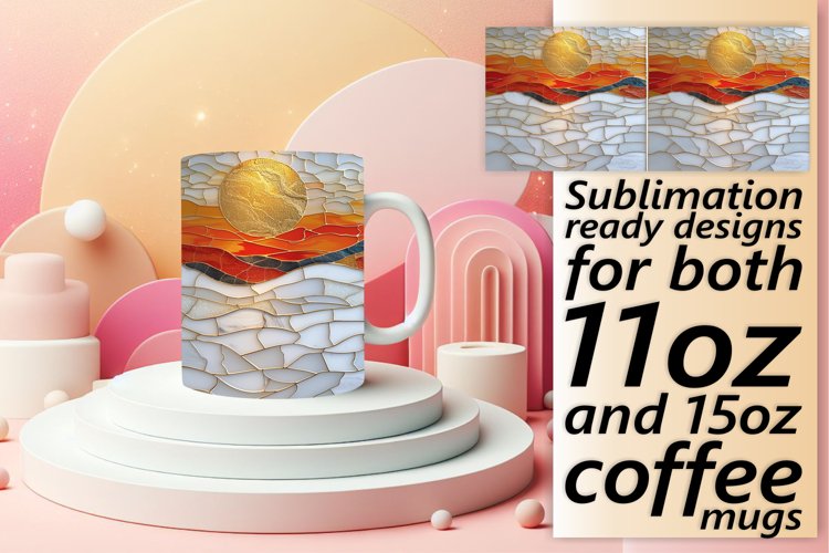 Golden Hibiscus Harmony Mug Design: Glitter Sublimation, Spr