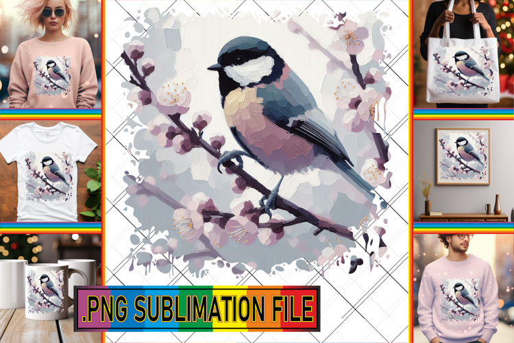 Unique TOTE BAG Art PNG, Birds