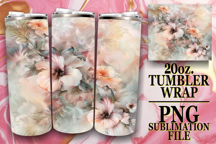 Whimsical Blossom Burst Tumbler Wrap, Colorful Joy