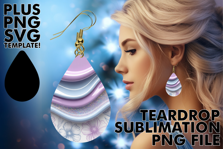 Elegant Teardrop Earrings Art Ideas, Pattern
