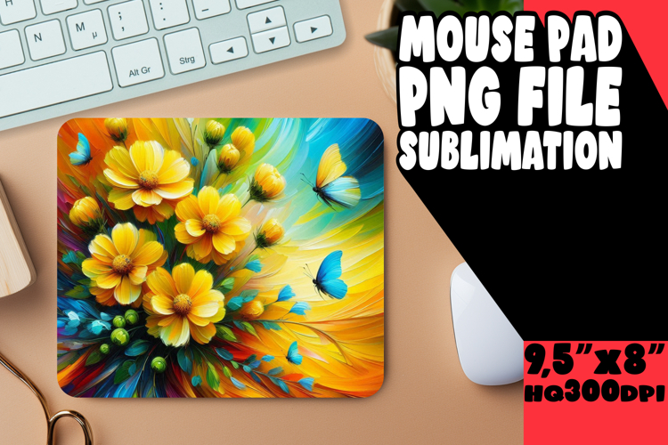 Timeless Mouse Pad Designs Sublimation, Flowers