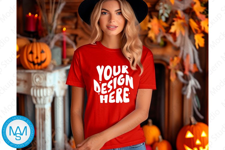 White Tshirt Mockup Image 12