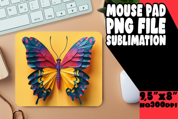 Vibrant Spring Blossom Sublimation Mouse Pad - 3D Design