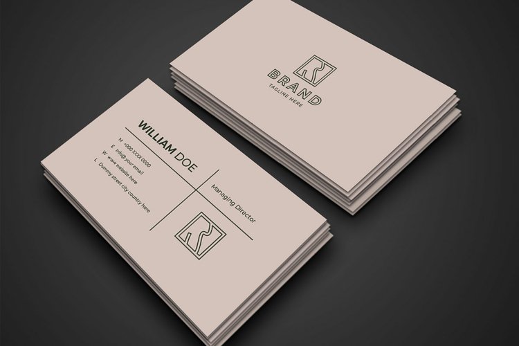 Minimalistic And Clean Business Card