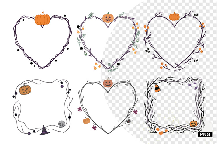 Halloween Frames Clipart example image 1