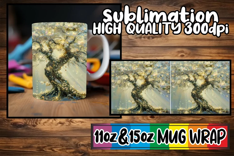 Springtime Escape Mug Wrap - Sublimation 11oz 15oz