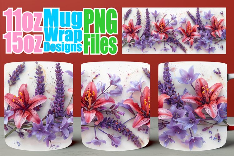 Springtime Bliss Mug Wrap - Sublimate Joy