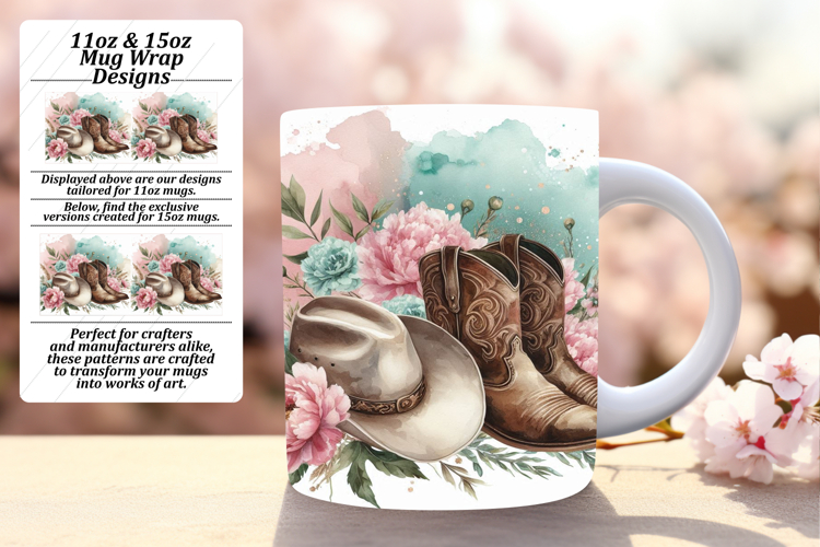 FLAWLESS PNG for 15oz Mug Wrap , Western
