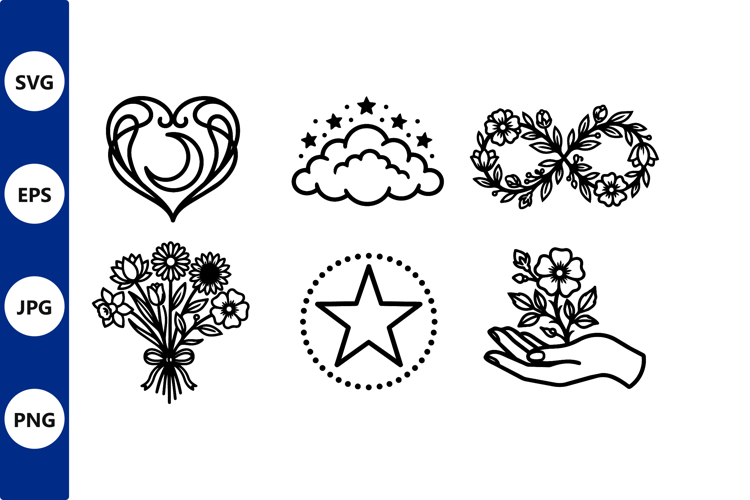 Stars Outline Image 8