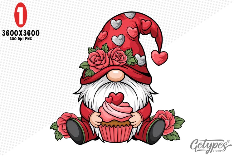 Valentine Gnome Clipart Image 17