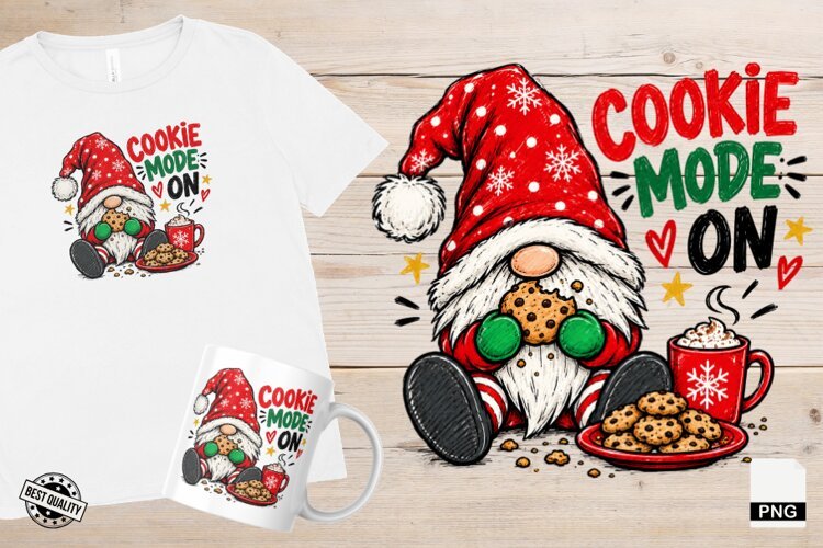 Cute Christmas Gnomes PNG example image 1
