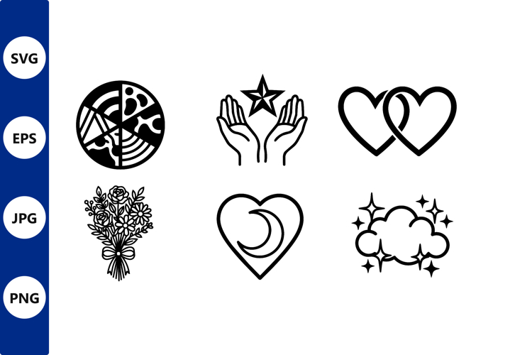 White Star Clipart Image 19
