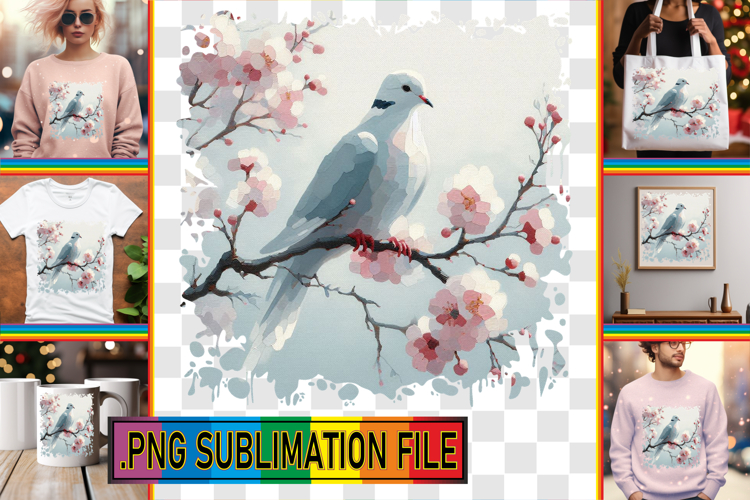 Vibrant TOTE BAG Magic PNG, Birds