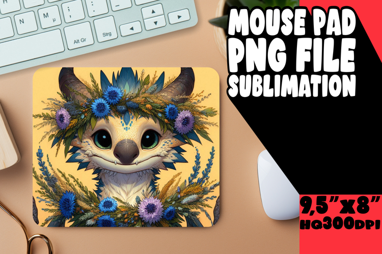 Bright MOUSE PAD Artistic PNG, Dragon