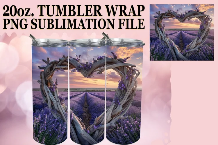 Serene Summer Escape Tumbler Wrap Sublimation