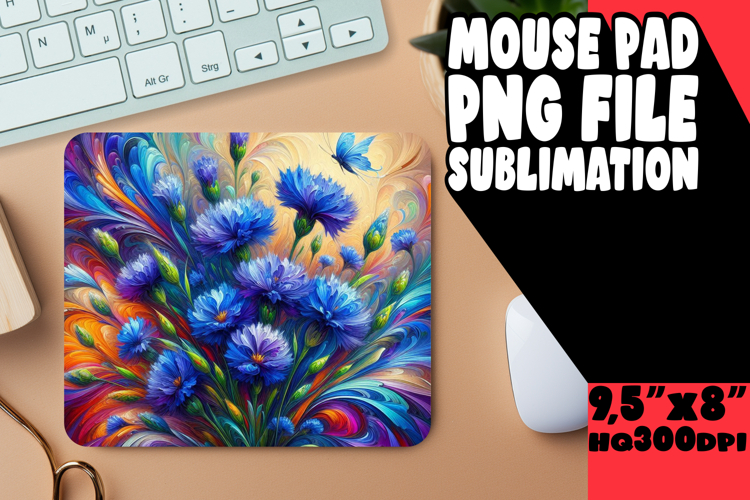 Unique Desk Mat Sublimation PNG, Flowers