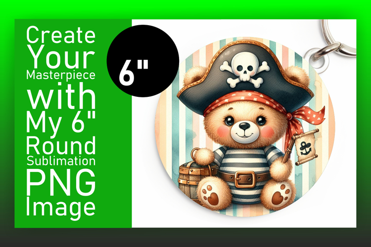 Lovely Round Design for Keychains , Teddy Bear