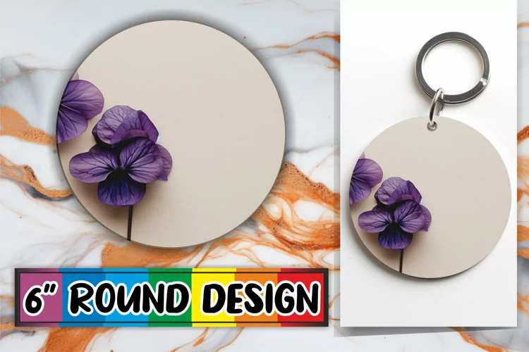 Radiant Blossom Circle Wrap: Whimsical Spring Sublimation
