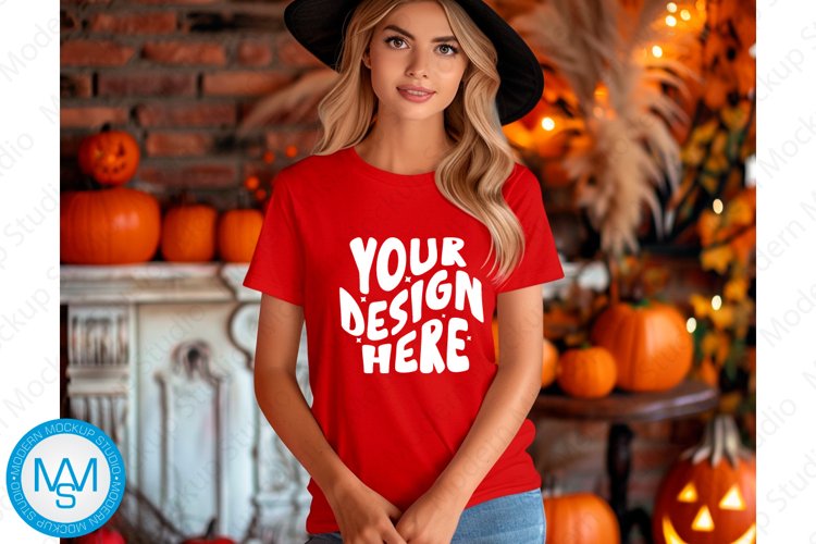 White Tshirt Mockup Image 11