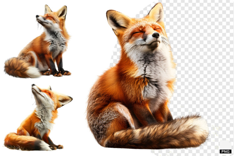 Autumn Fox Clipart example image 1