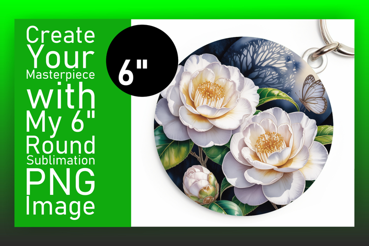 Creative Circle Design for Coasters , Flowers