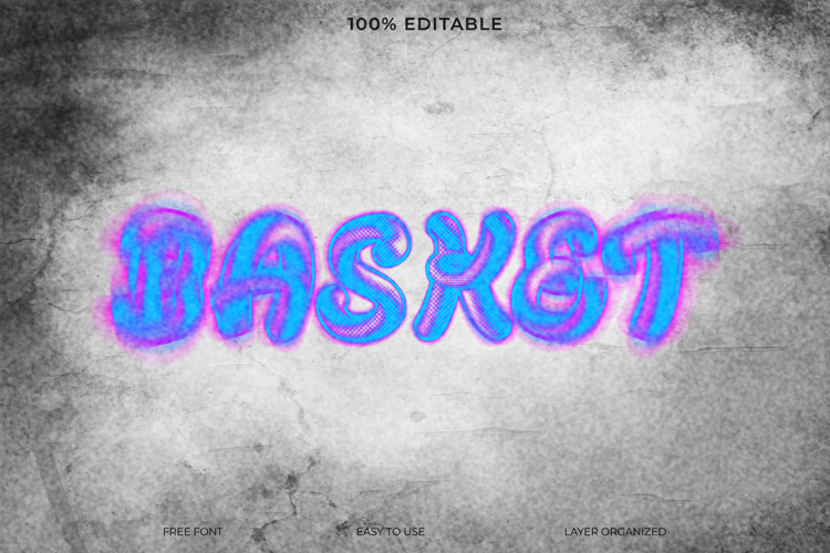 Graffiti Text Effect Graphic Design Template