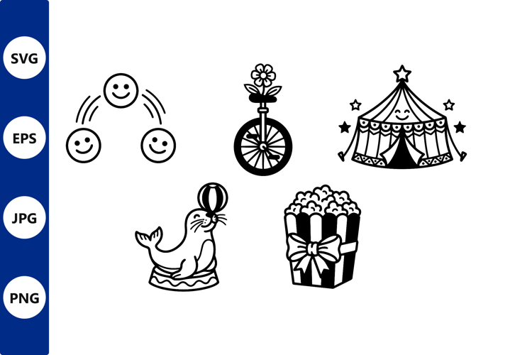 Popcorn Black And White Clipart Image 3