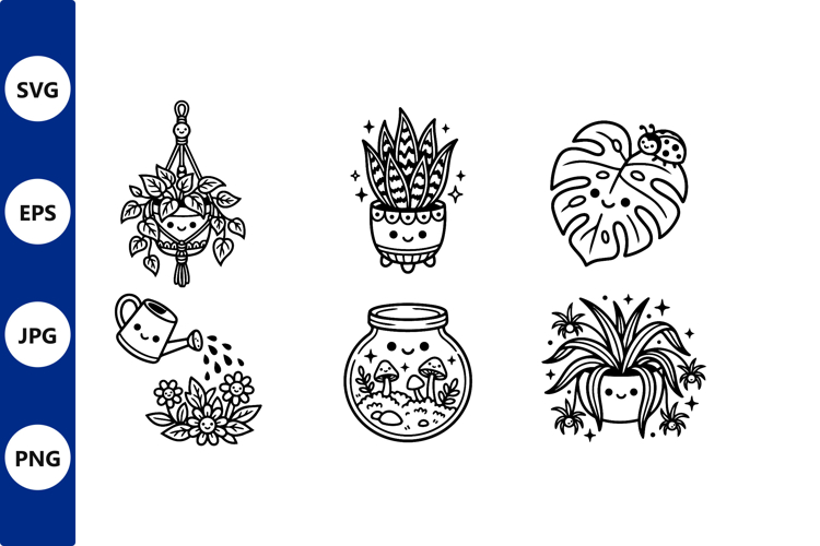 Gardening Black And White Clipart  Image 9