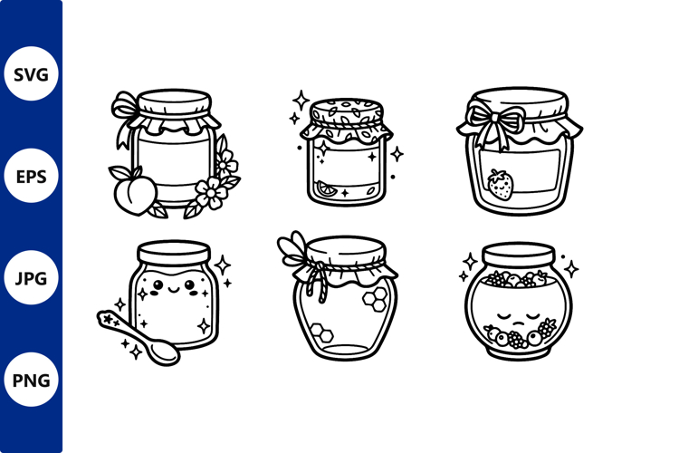 Honey Jars Clipart Image 7