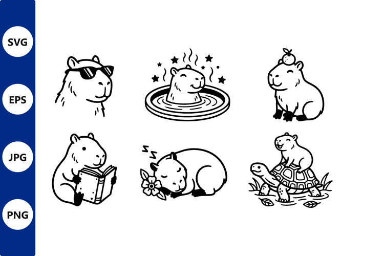 Black And White Line Art Image 17