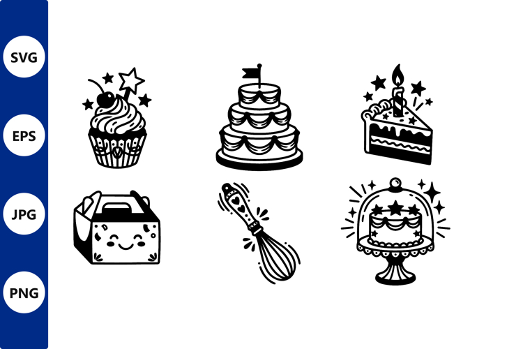 Birthday Cake SVG Image 2