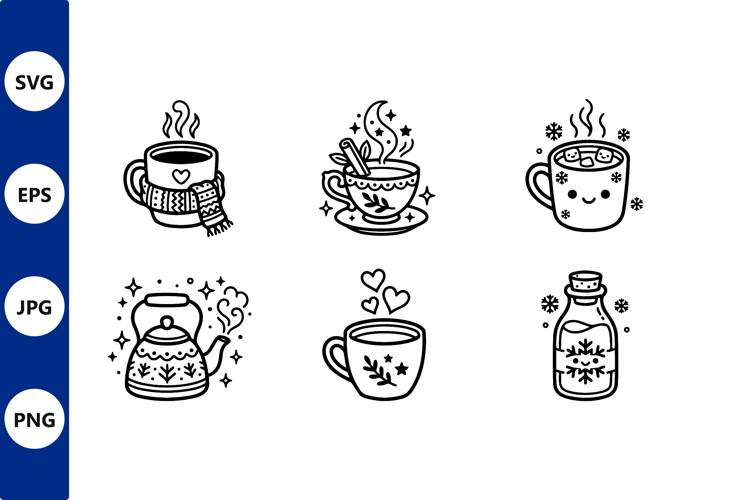 Black And White Line Art Image 15