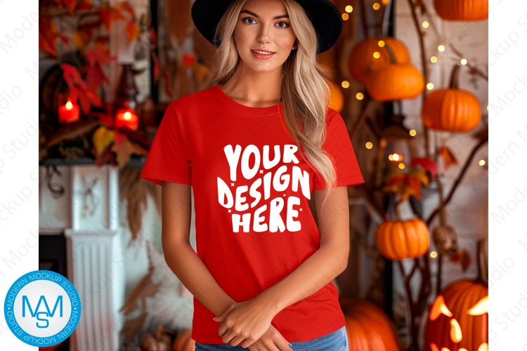 White Tshirt Mockup Image 10