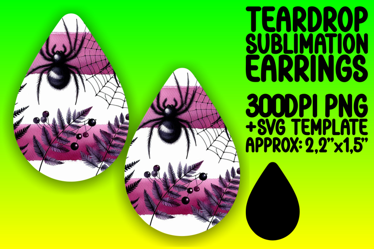 Vibrant Teardrop Design for Crafting , Halloween