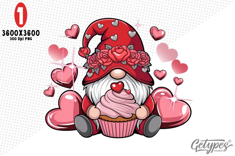 Valentine Gnome Clipart Image 16