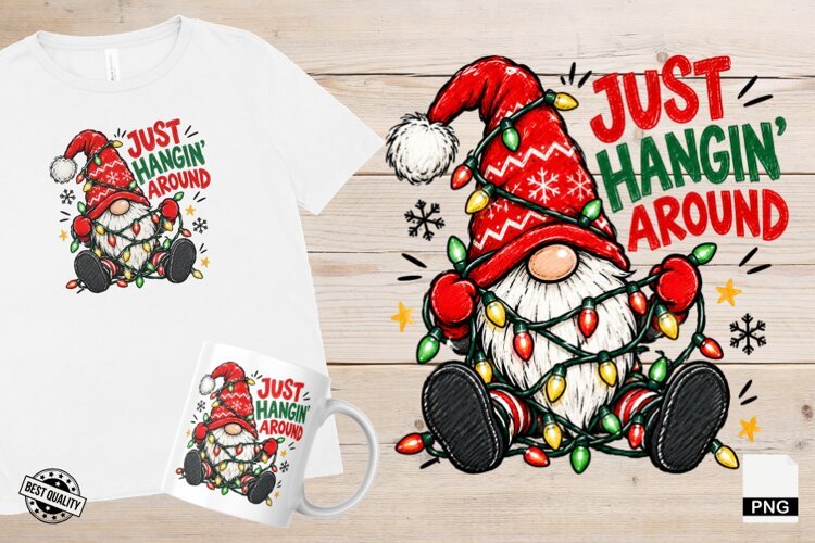 Cute Christmas Gnomes PNG example image 1