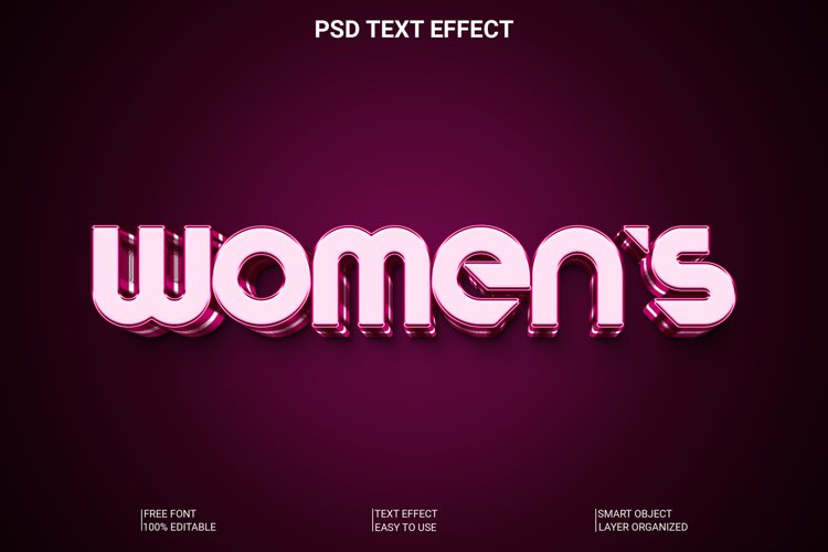 Women Day Editable Font Style example image 1
