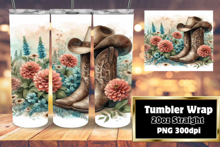 GRACEFUL 20oz Tumbler Design for Sublimation , Western
